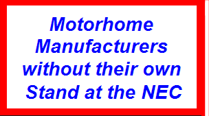 Motorhomes not at the NEC