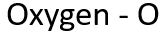 Oxygen - O logo