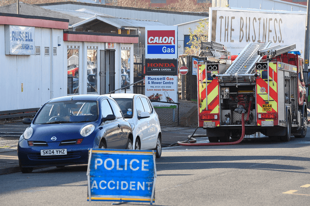 Edinburgh firefighters battle blaze